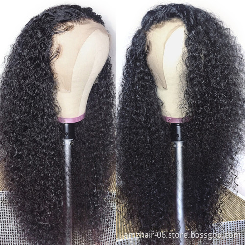 Yeswigs Cheap Kinky Curly Hd Full Lace Front Wig Pre Plucked Brazilian Virgin Human Hair Transparent Lace Frontal Wig Vendor